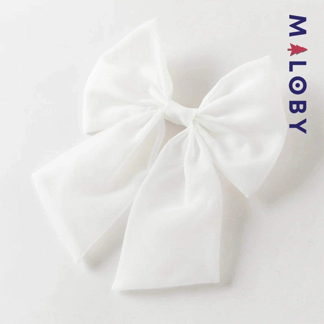 Robe haute couture de cérémonie enfant fille -Blanc