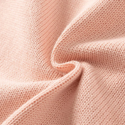 Gilet sans manches en maille 100% coton enfant fille -Rouge/Rose
