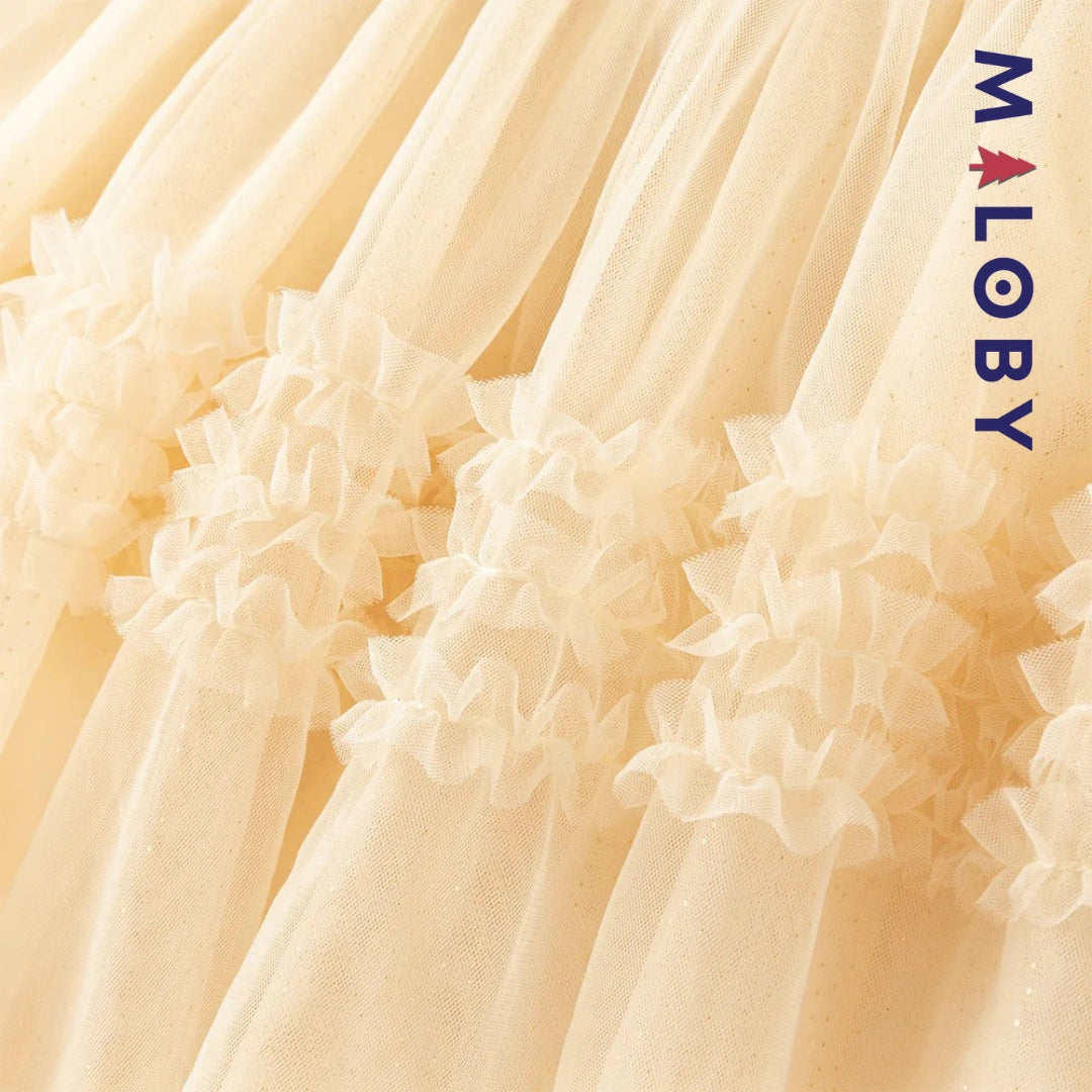 Robe cérémonie  avec Boléro intégré- beige