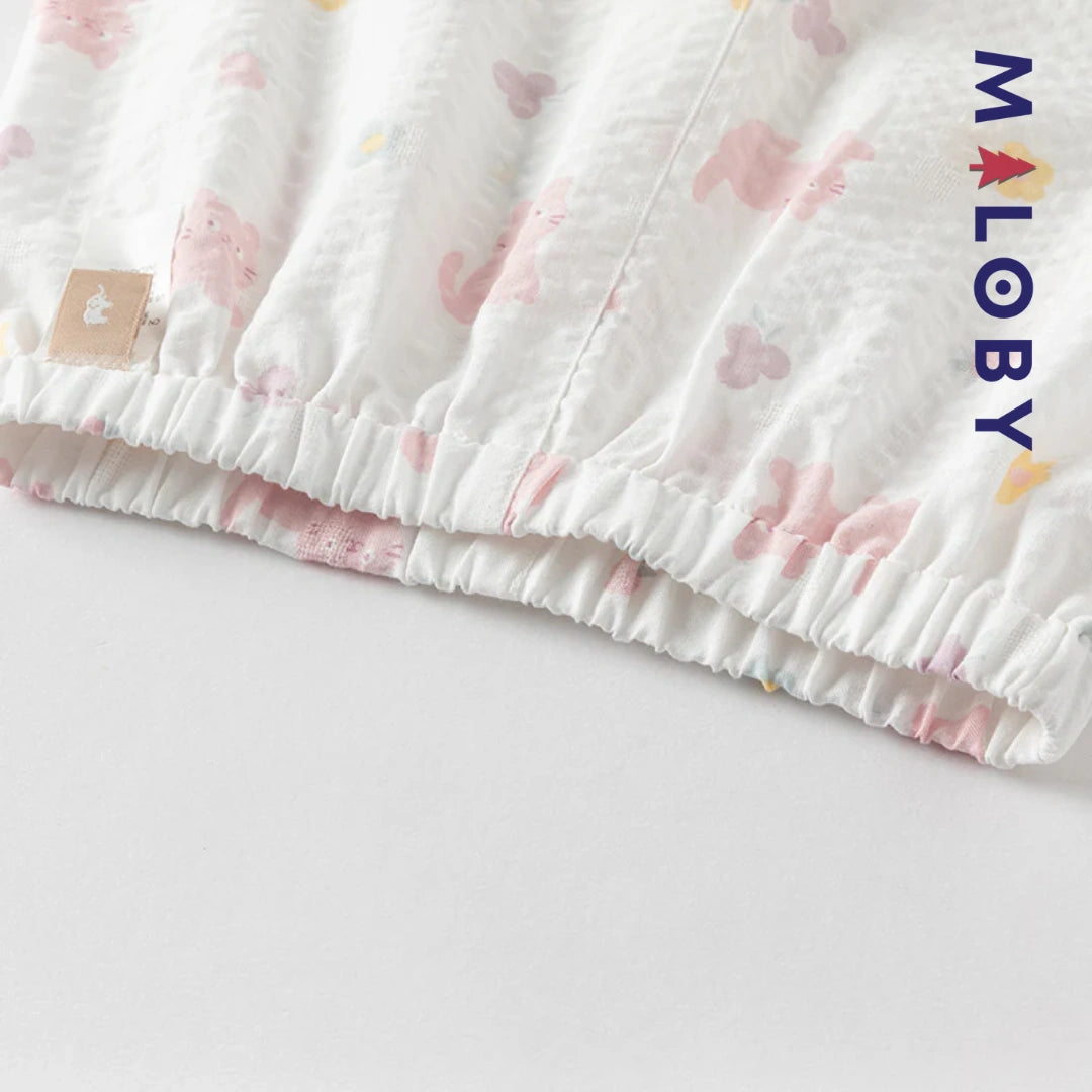Ensemble Pyjama 2 pièces pour été enfant fille -Rose