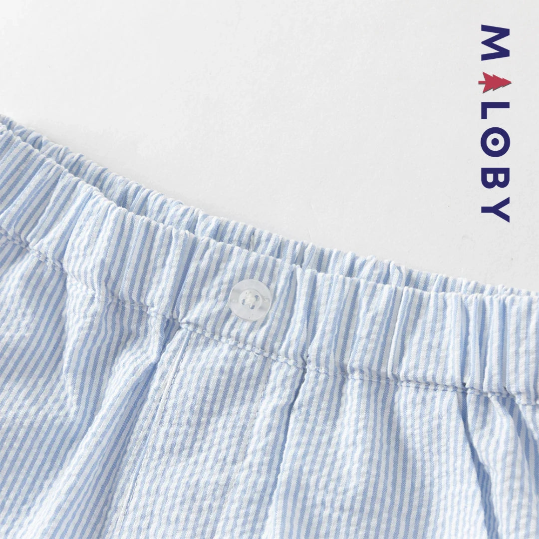 Ensemble habillé 2 pièces en pur coton enfant garçon -Blanc
