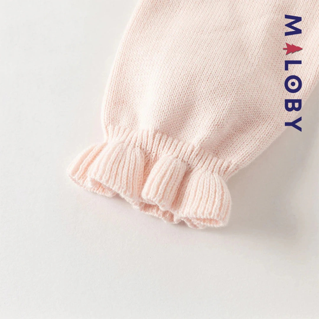 Robe bi-matière Rose effet 2 en 1 motif bonbon pour femmes