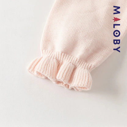 Robe bi-matière Rose effet 2 en 1 motif bonbon pour femmes
