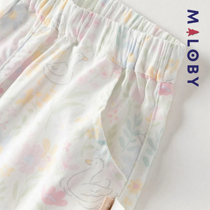Ensemble 2 pièces T shirt+pantalon enfant fille- Violet