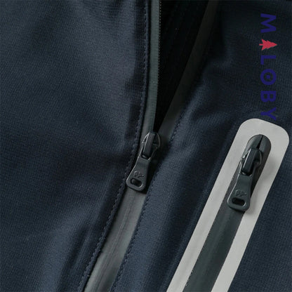 Parka imperméable doublée polaire enfant garçon- rouge