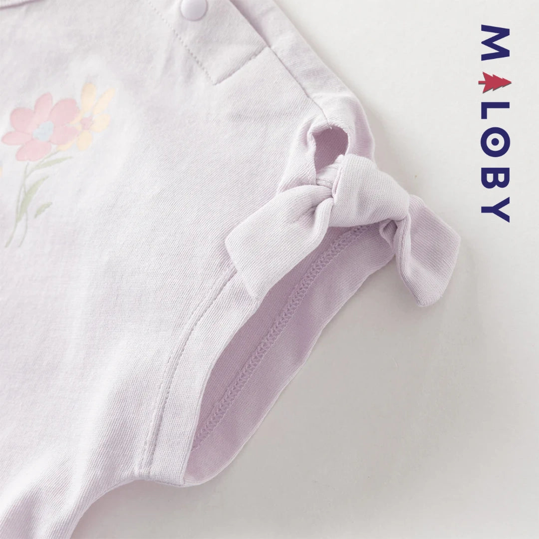 Ensemble 2 pièces T shirt+pantalon enfant fille- Violet