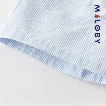 Ensemble habillé 2 pièces en pur coton enfant garçon -Blanc