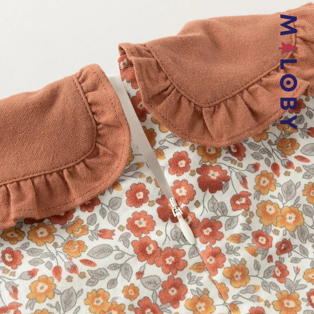 Ensemble 2 pièces blouse + Legging enfant fille- floral