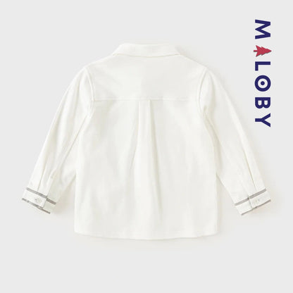 Ensemble 3 pièces chemise +nœud+ cardigan- Garçon -robes et ensembles pour filles, bébés et garcons - MALOBY