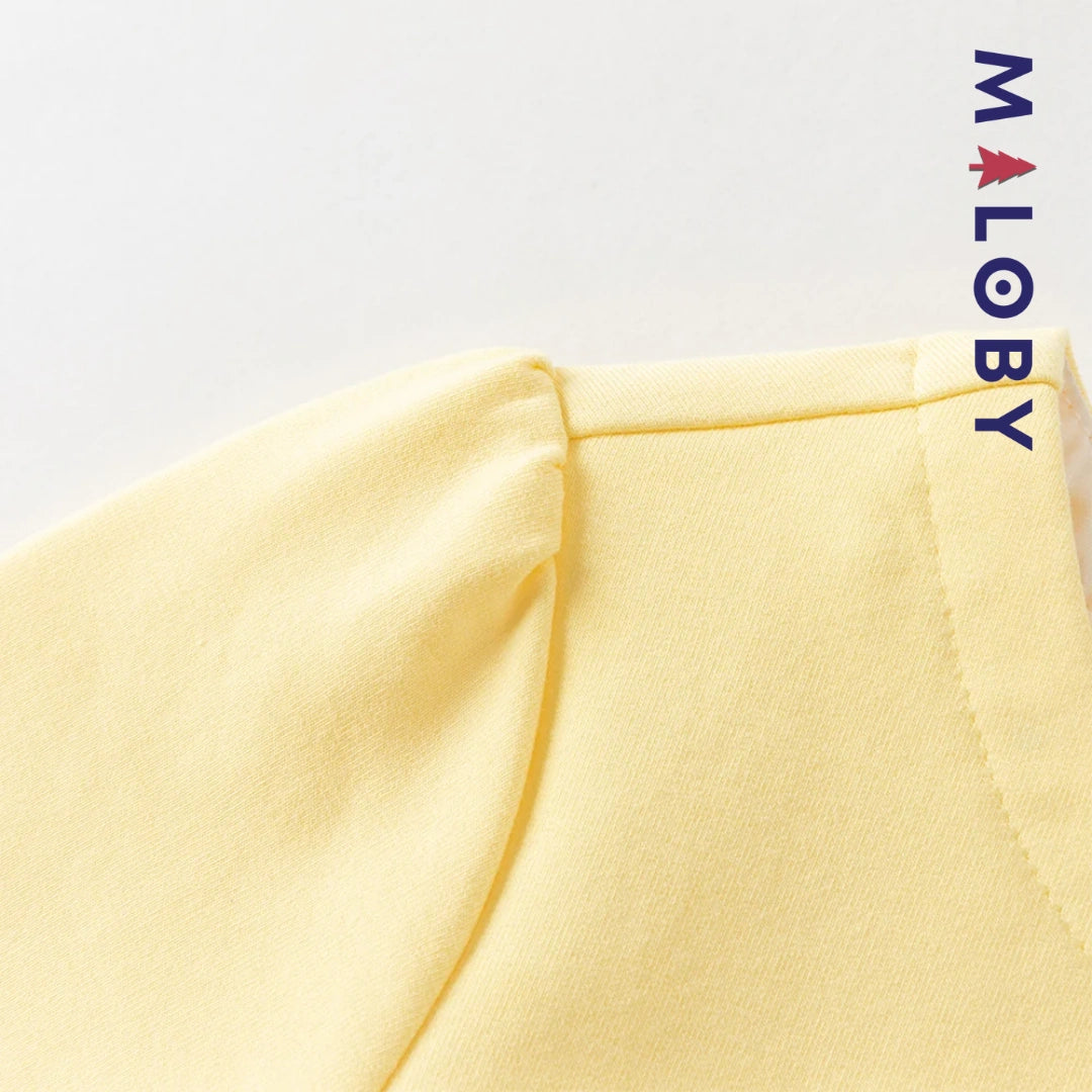 Ensemble tunique & legging enfant fille- Jaune