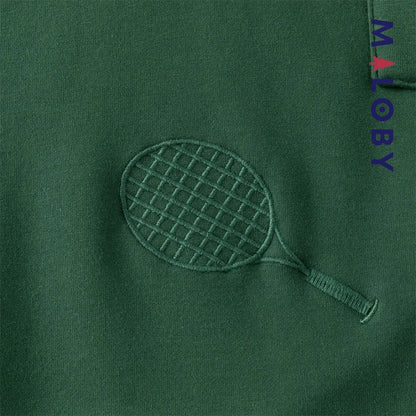 sweat à capuche doublé sherpa enfant garçon- vert