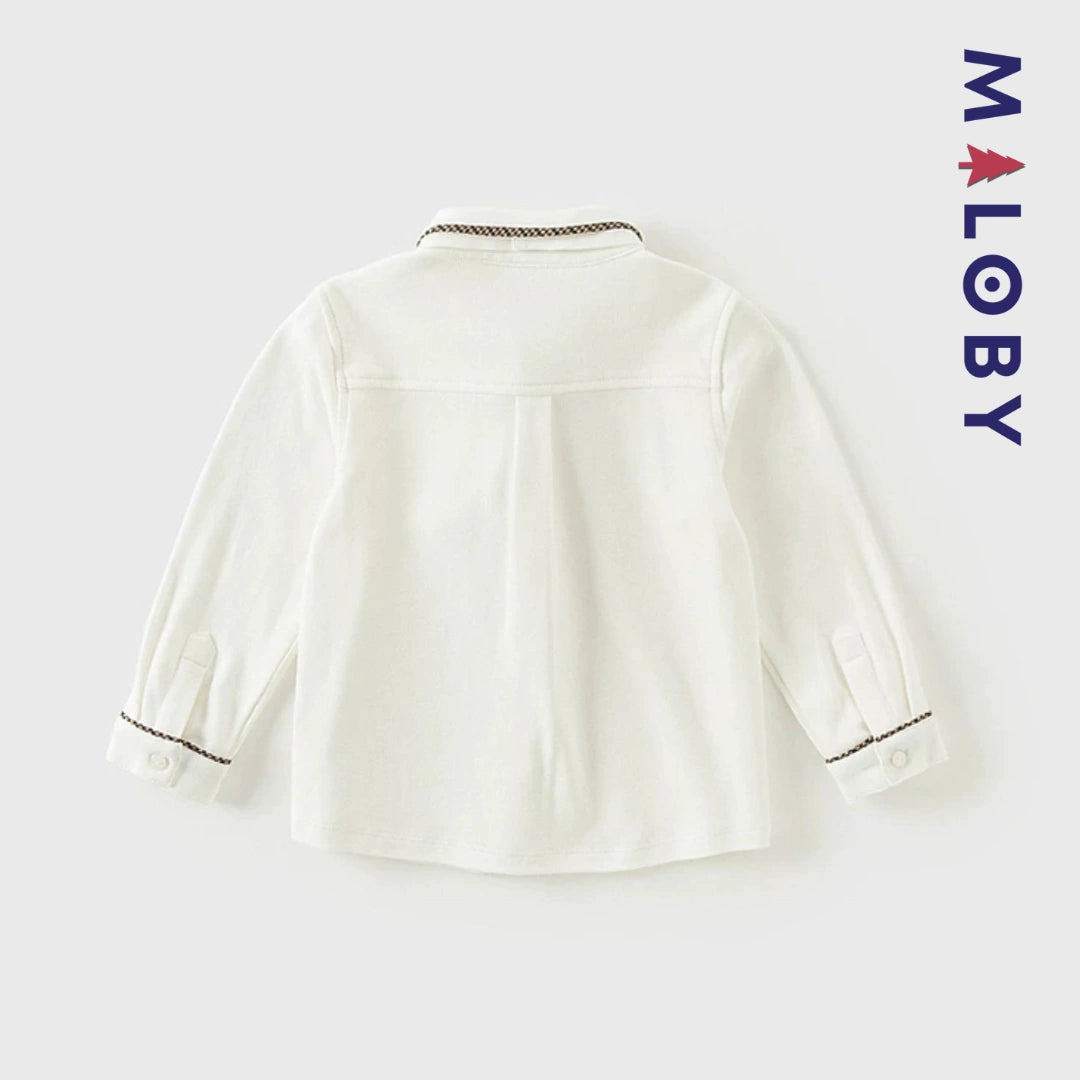Duo chemise à nœud+cardigan enfant garçon -Rouge -robes et ensembles pour filles, bébés et garcons - MALOBY