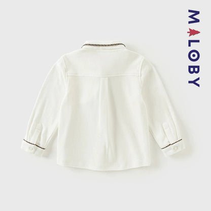 Duo chemise à nœud+cardigan enfant garçon -Rouge -robes et ensembles pour filles, bébés et garcons - MALOBY