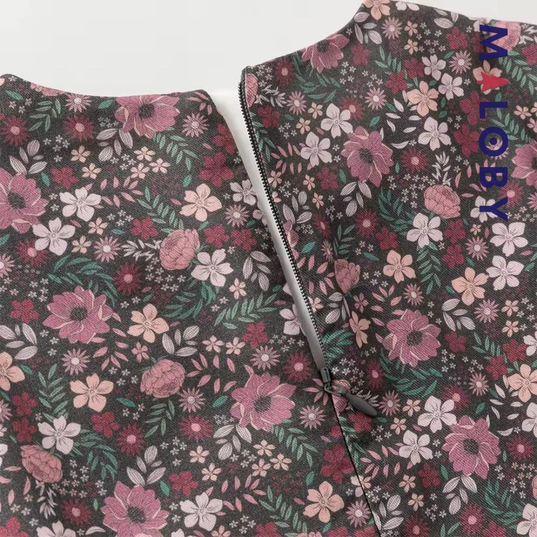 Ensemble 2 pièces robe + cardigan enfant fille - floral -robes et ensembles pour filles, bébés et garcons - MALOBY