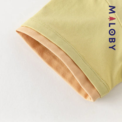 Ensemble 2 pièces T-Shirt + pantalon en denim enfant garçon -Vert