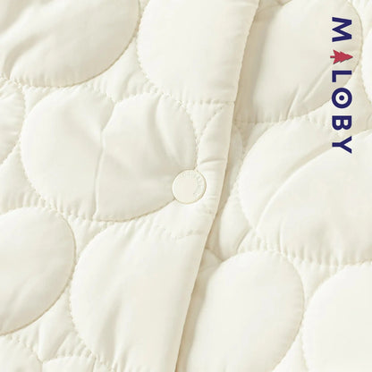 Veste courte matelassée enfant fille- Beige