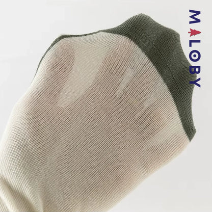 Ensemble Chaussettes +Salopette Short Cargo Enfant fille -Kaki