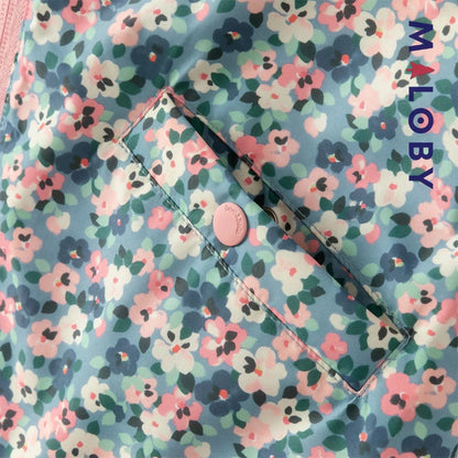 Parka imperméable doublée polaire enfant fille- Floral