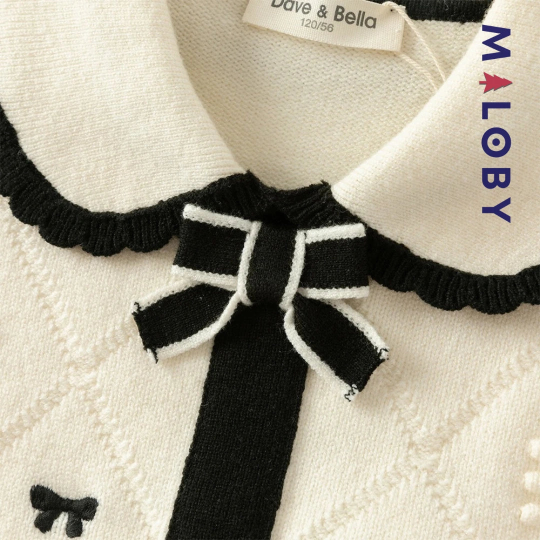 Robe cérémonie en maille enfant fille -Beige -robes et ensembles pour filles, bébés et garcons - MALOBY