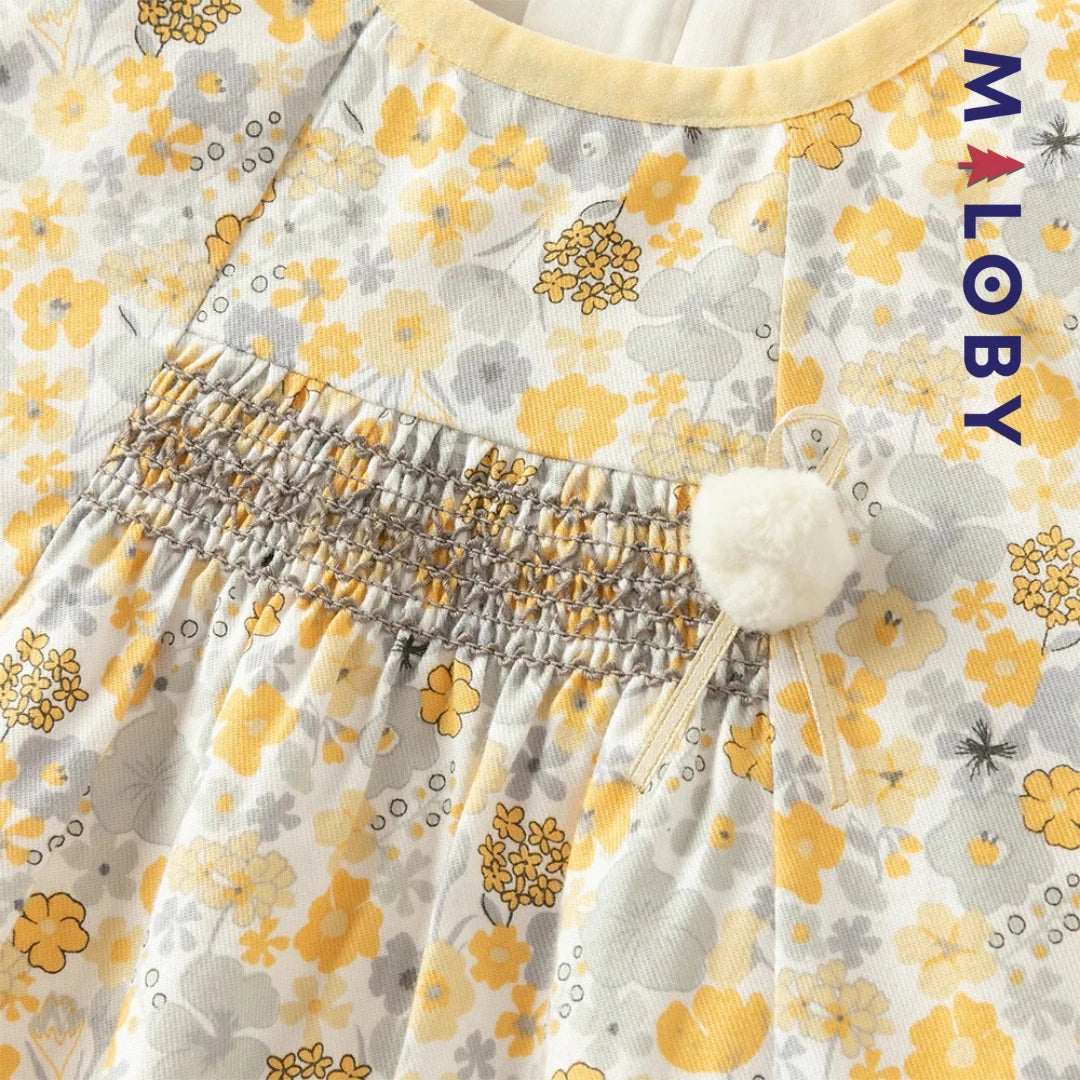 Ensemble 2 pièces Tunique & legging enfant fille- floral -robes et ensembles pour filles, bébés et garcons - MALOBY