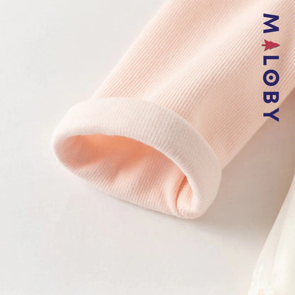 Robe cérémonie avec Boléro intégré -Rose -robes et ensembles pour filles, bébés et garcons - MALOBY