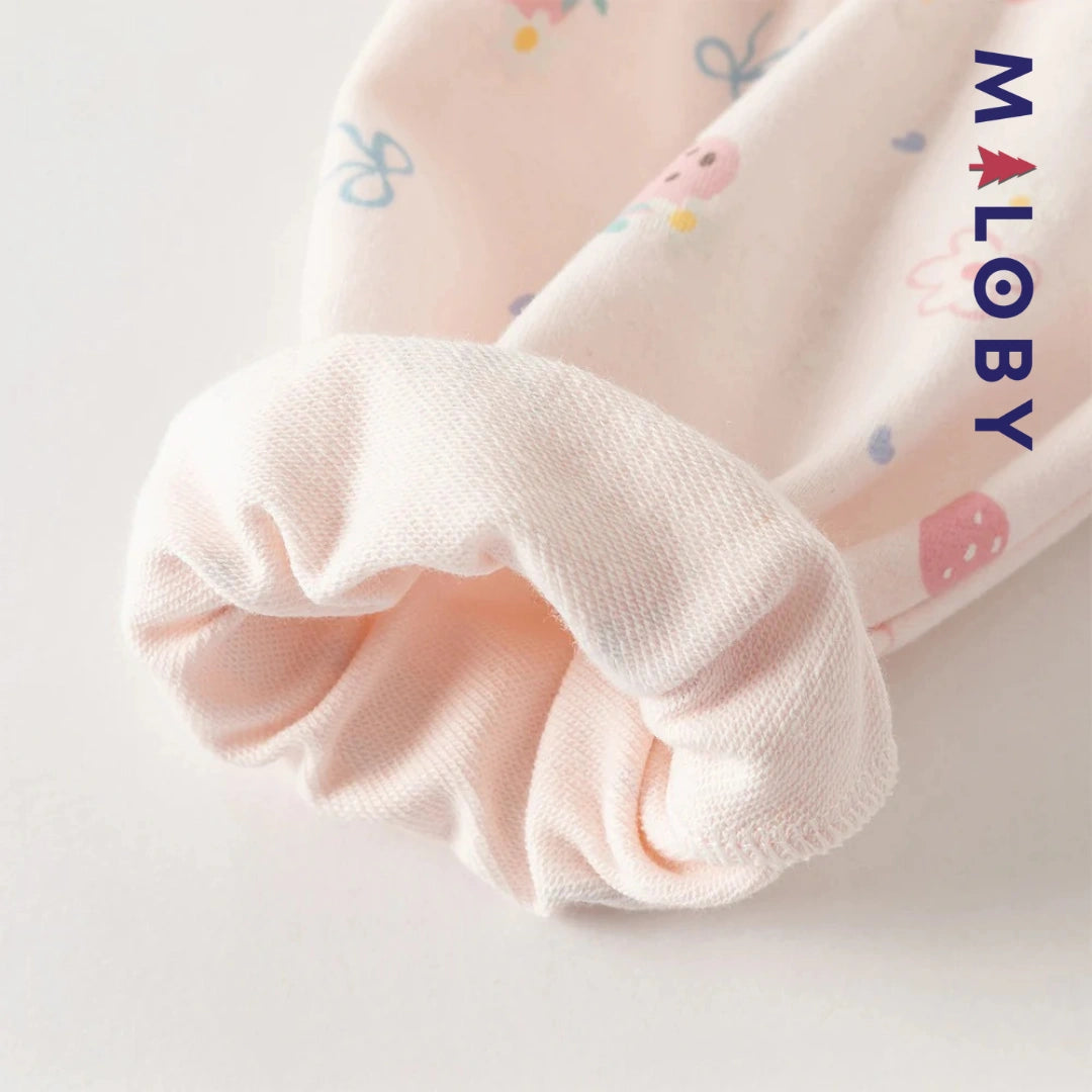 Ensemble 2 pièces sweat-shirt + pantalon enfant fille- Rose -robes et ensembles pour filles, bébés et garcons - MALOBY