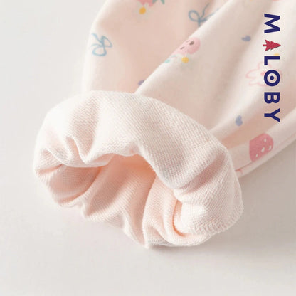 Ensemble 2 pièces sweat-shirt + pantalon enfant fille- Rose -robes et ensembles pour filles, bébés et garcons - MALOBY
