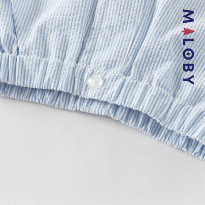 Ensemble habillé 2 pièces en pur coton enfant garçon -Blanc