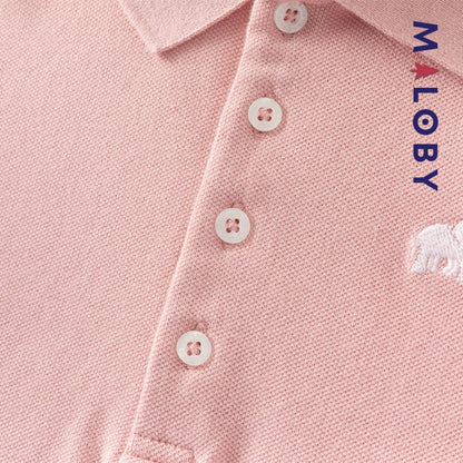 T-shirt polo d'Eté manches courtes enfant fille -Rose/Violet