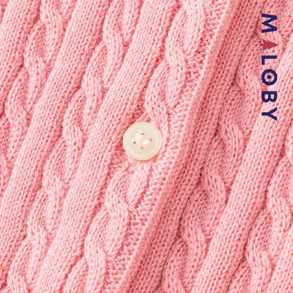 Cardigan basic 100% coton enfant  fille