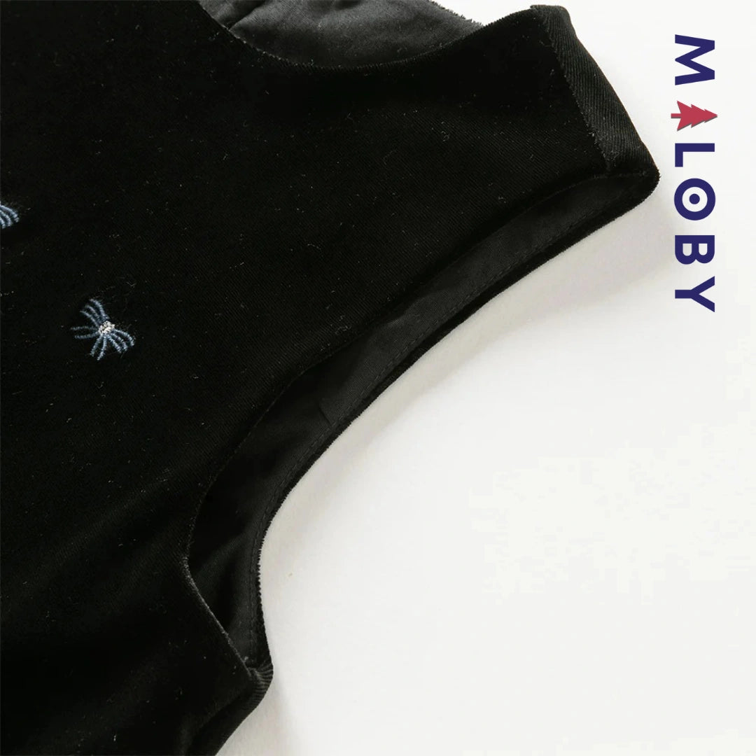 Ensemble cérémonie Robe +chemise enfant fille -Noir -robes et ensembles pour filles, bébés et garcons - MALOBY