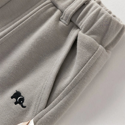 Pantalon Cargo Poches Plaquées enfant garçon- Gris