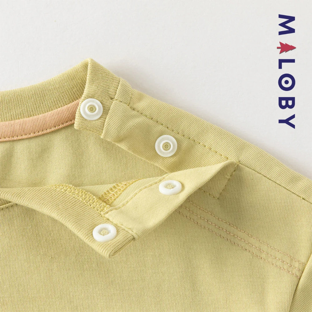 Ensemble 2 pièces T-Shirt + pantalon en denim enfant garçon -Vert