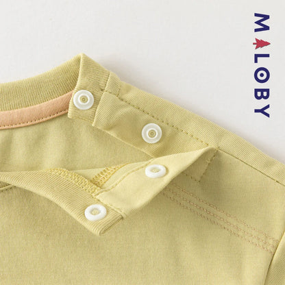 Ensemble 2 pièces T-Shirt + pantalon en denim enfant garçon -Vert