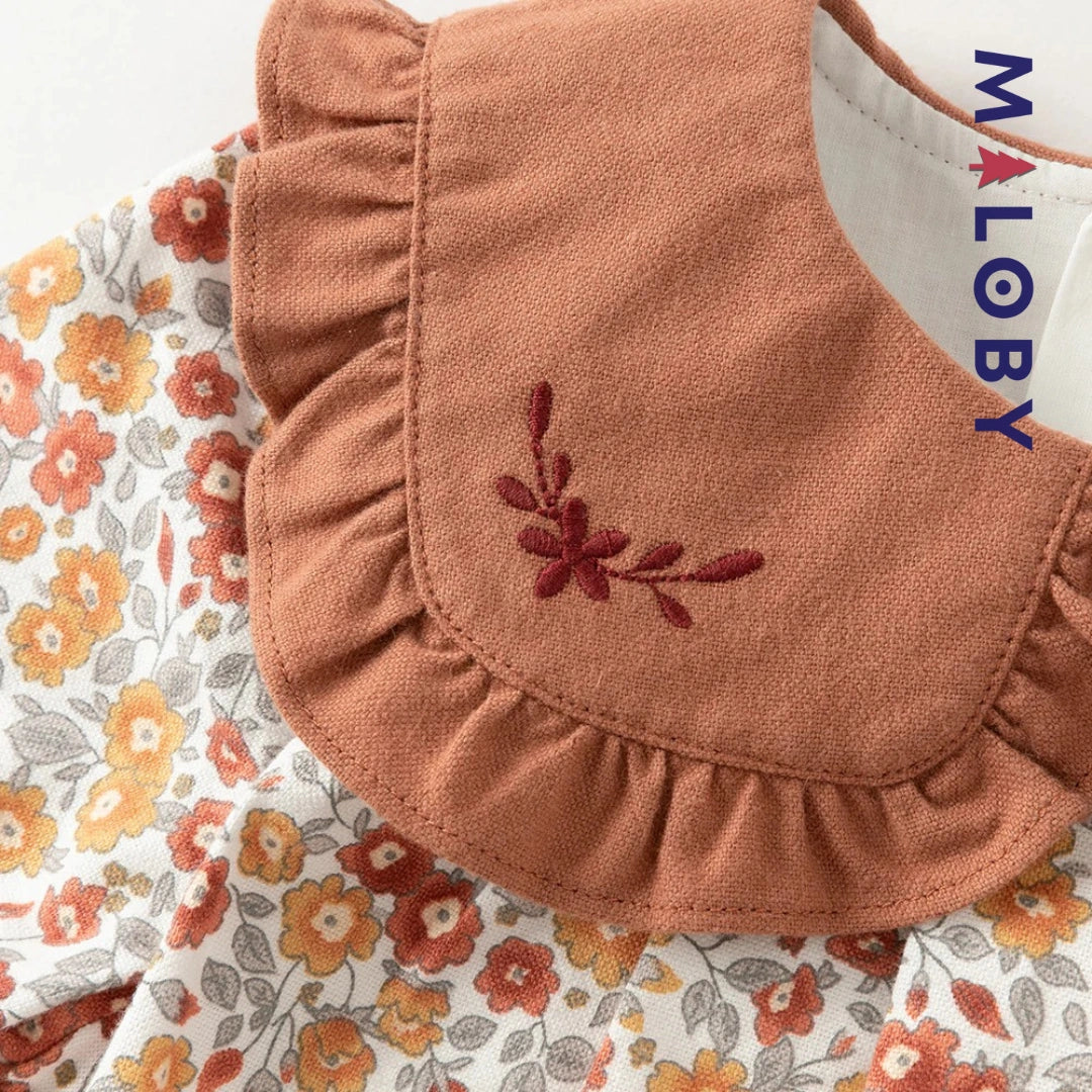 Ensemble 2 pièces blouse + Legging enfant fille- floral