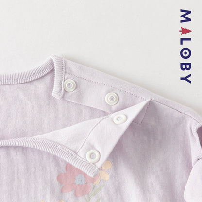 Ensemble 2 pièces T shirt+pantalon enfant fille- Violet