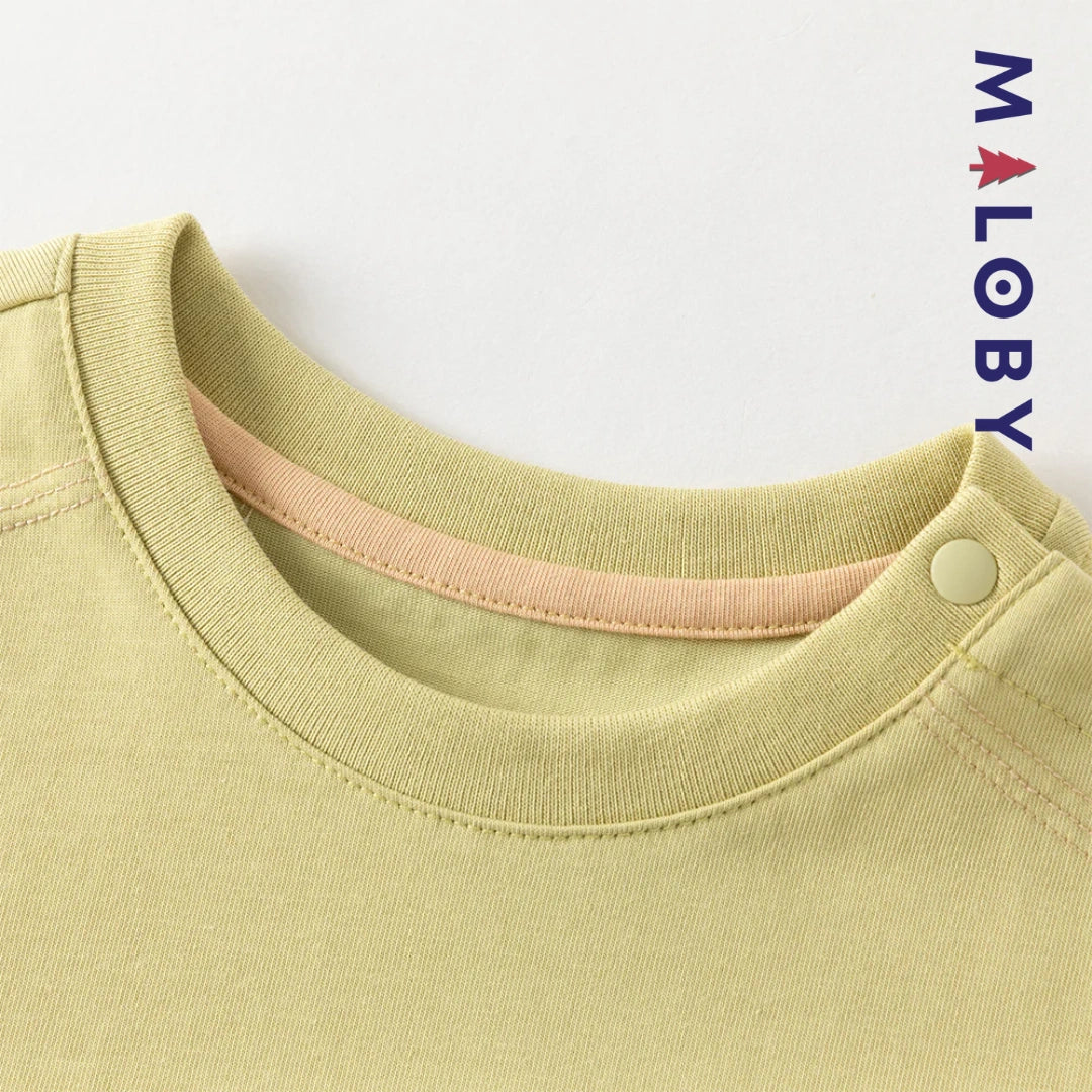 Ensemble 2 pièces T-Shirt + pantalon en denim enfant garçon -Vert