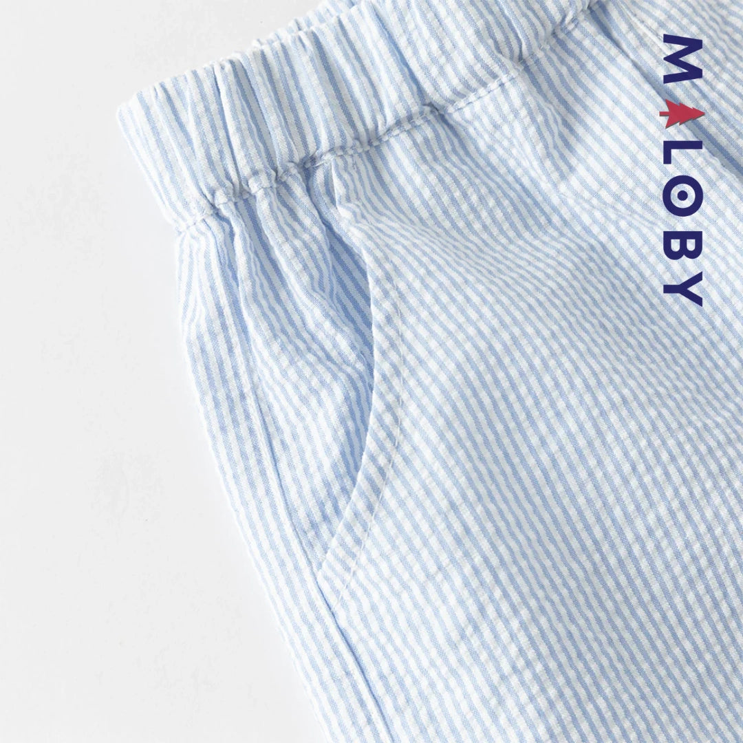 Ensemble habillé 2 pièces en pur coton enfant garçon -Blanc