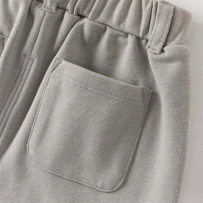 Pantalon Cargo Poches Plaquées enfant garçon- Gris