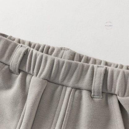 Pantalon cargo poches plaquées enfant garçon gris, vêtement enfant maroc - MALOBY