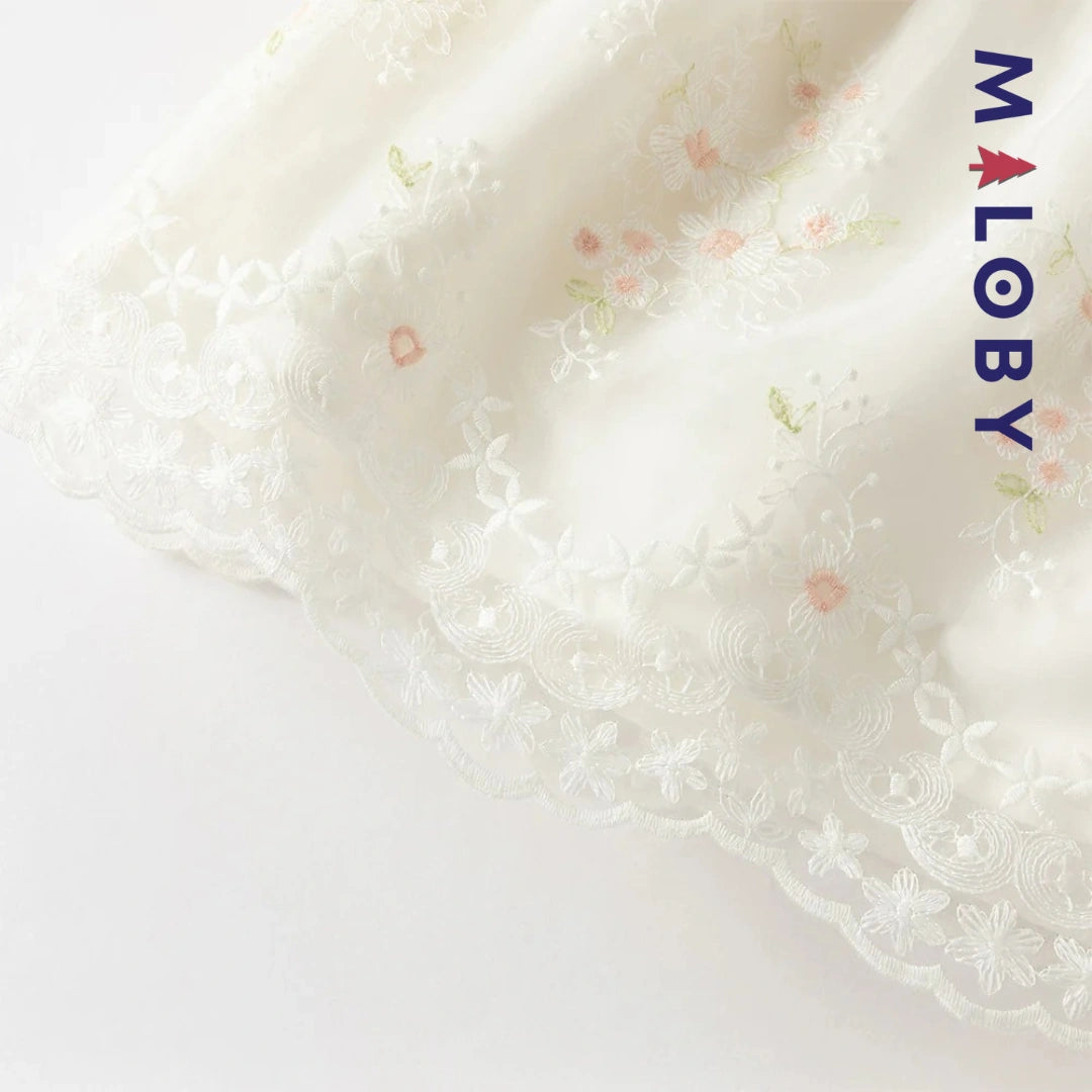 Robe cérémonie avec Boléro intégré -Rose -robes et ensembles pour filles, bébés et garcons - MALOBY