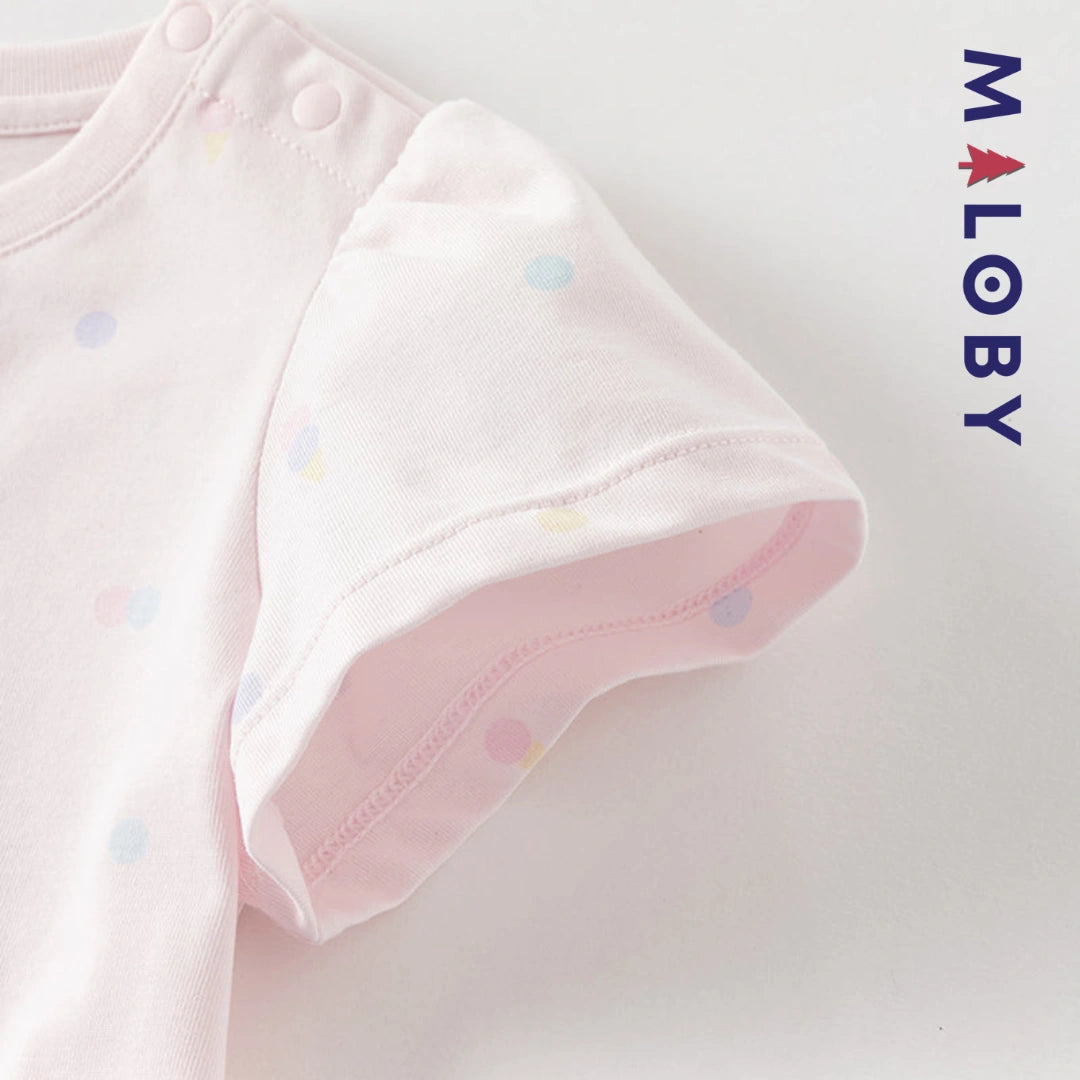 Ensemble robe d'été +sac enfant fille -Rose