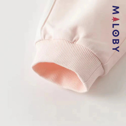 Ensemble jogging 2 pièces motifs fleuris- Rose
