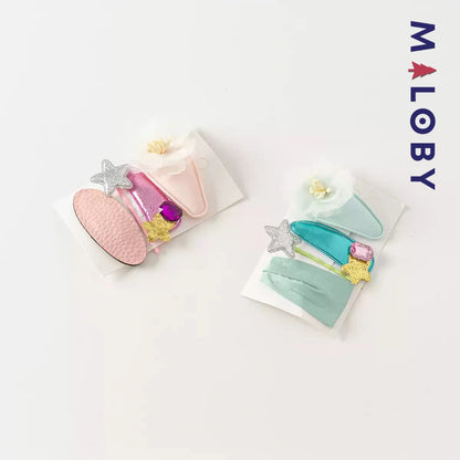 Ensemble barrettes cheveux magie - fille -robes et ensembles pour filles, bébés et garcons - MALOBY