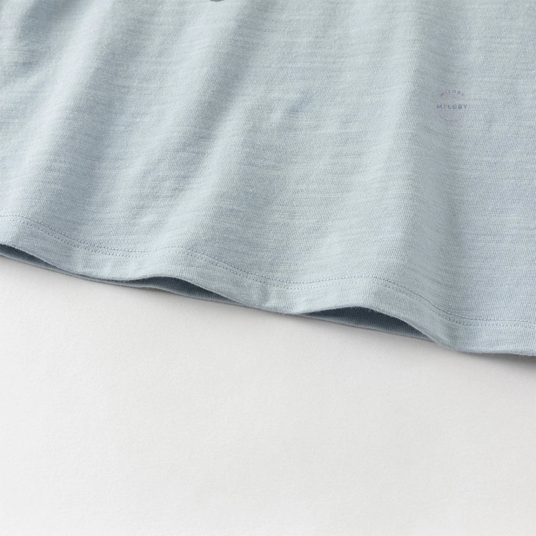 T-shirt en pur coton motif graphique enfant garçon -Bleu/Blanc