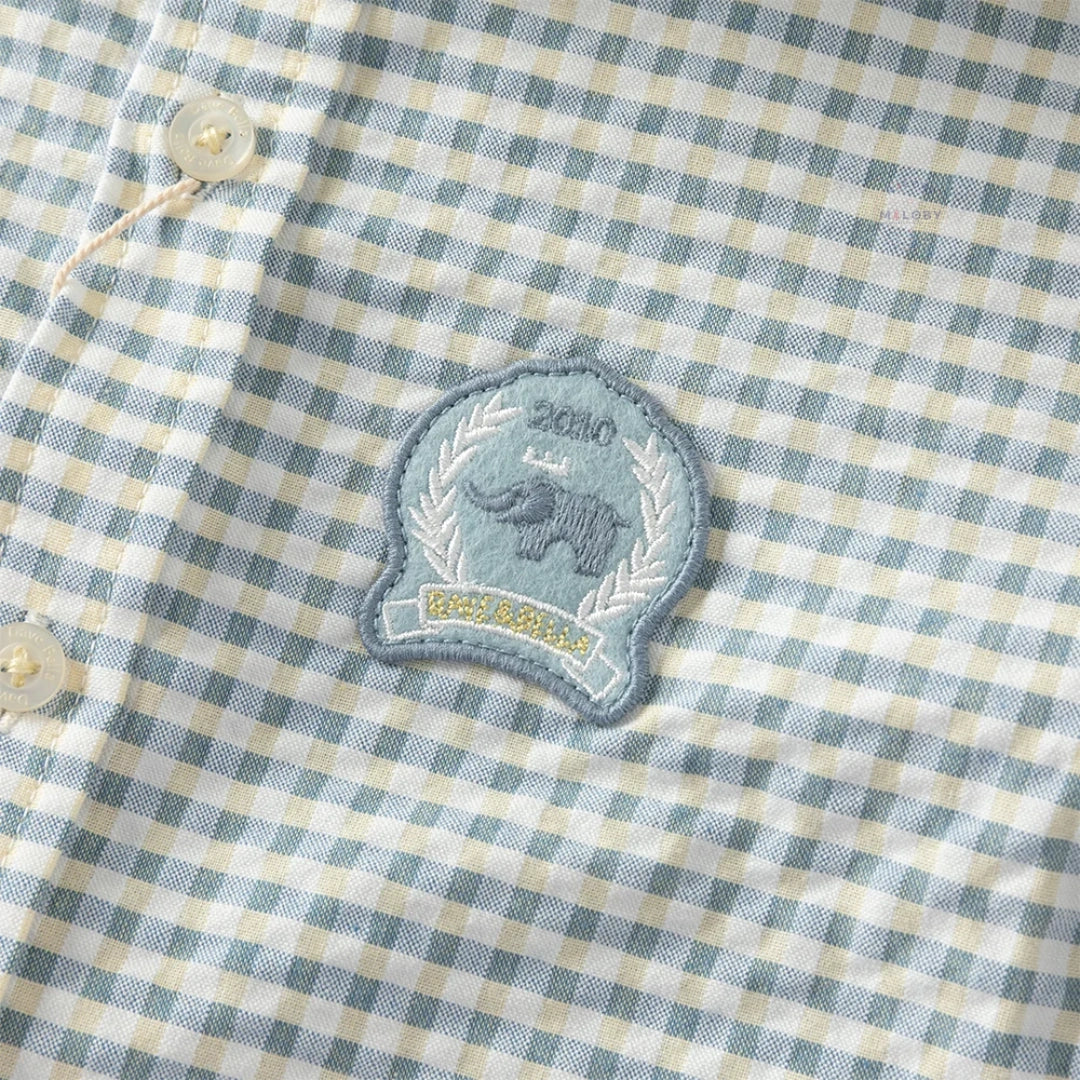 Ensemble 2 pièces chemise et pantalon enfant garçon à carreaux, vêtement enfant maroc - MALOBY
