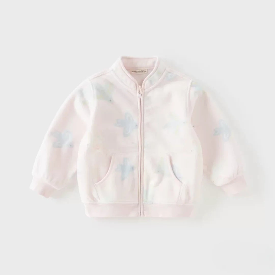 Sweat Polaire à Fermeture Éclair enfant fille -3 Motifs