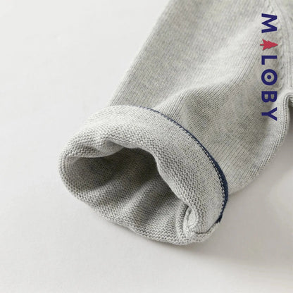 Duo chemise+cardigan enfant garçon -Gris/Blanc -robes et ensembles pour filles, bébés et garcons - MALOBY