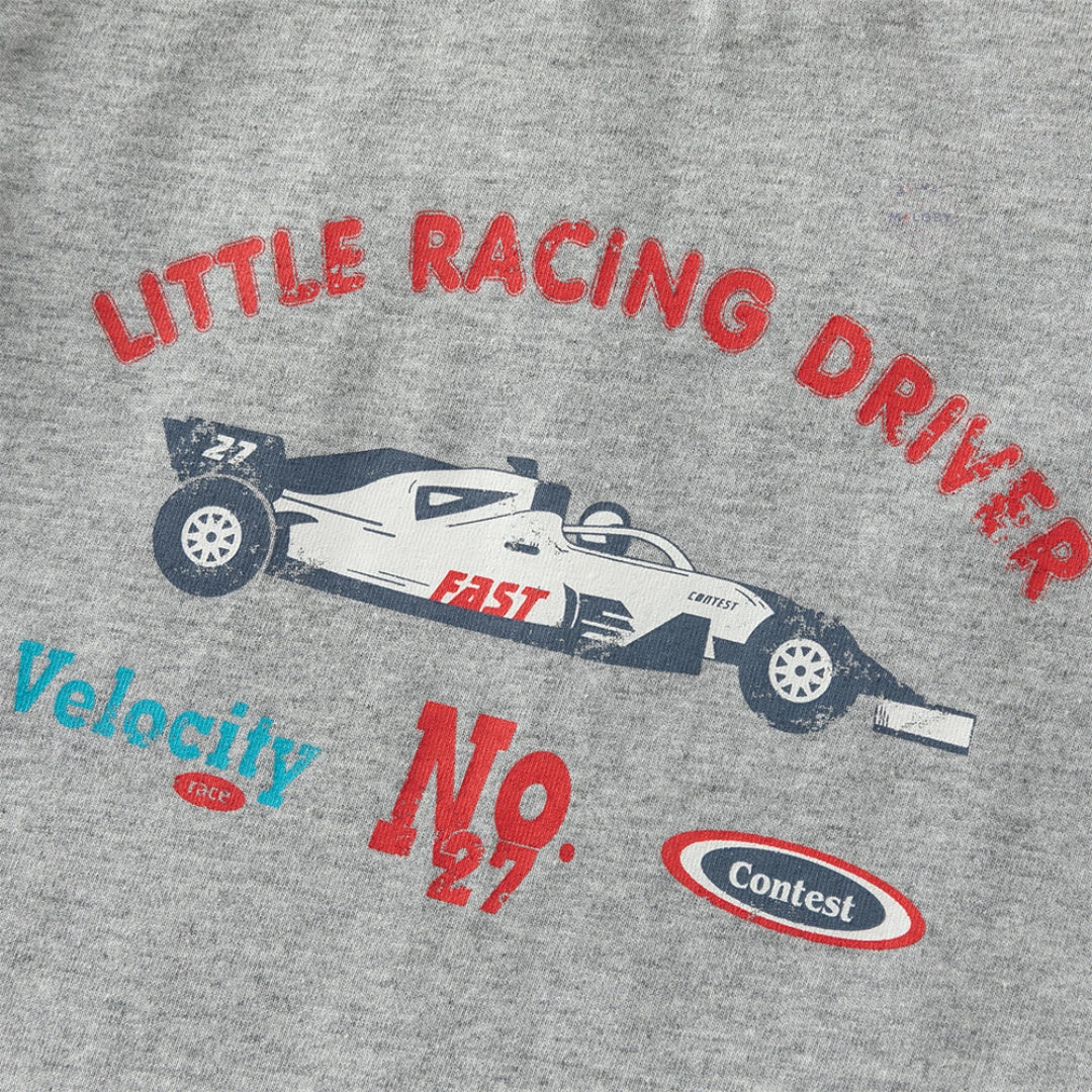 Ensemble 2 pièces Little Racing Driver enfant garçon gris, vêtement enfant maroc - MALOBY