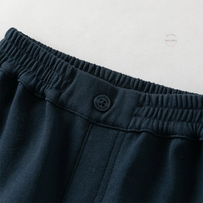 Ensemble sweat col chemise et pantalon cargo enfant garçon gris et bleu marine - MALOBY